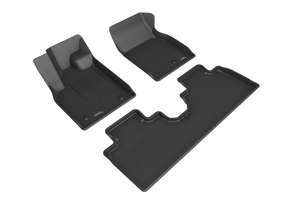 3D MAXpider Custom Fit All-Weather KAGU Series LHD Floor Mats For Ford Mustang Mach-E 5 SEAT 2021-2023