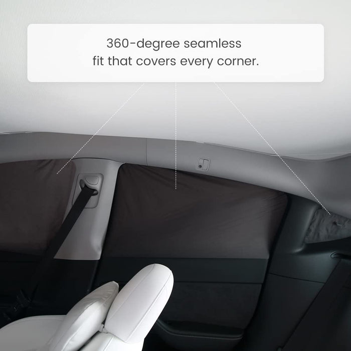Tesla Model Y Curtains Privacy Windshield Sun Shade for Camping Foldable Auto Accessories UV and Sun Protection 8-Piece