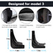 Mud Guard Fenders (Black) | Tesla Model 3 - S3XY Models