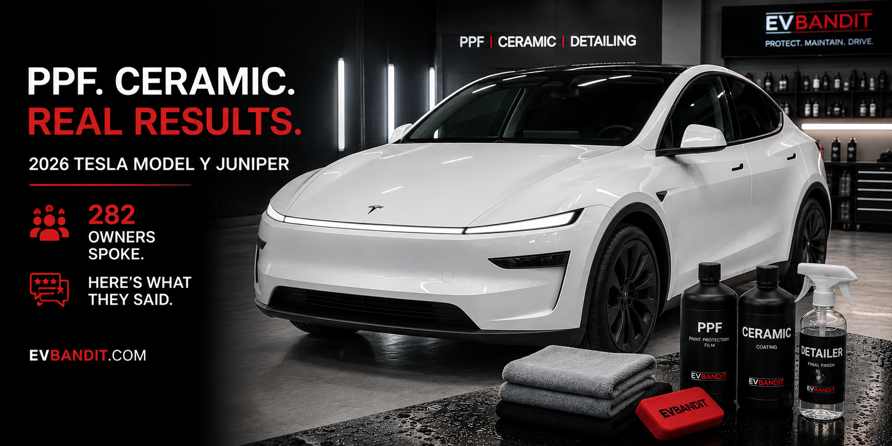 PPF & Ceramic on a Model Y: What 282 Owners Actually Said