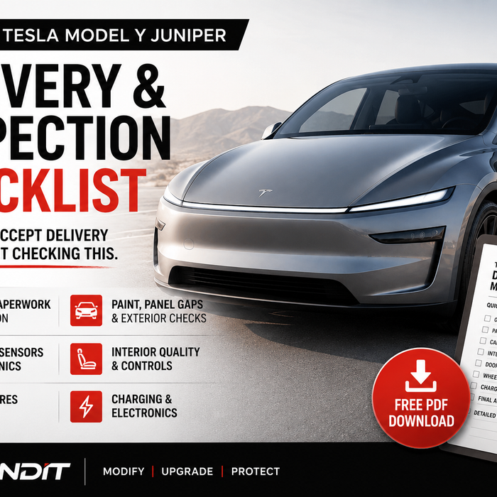 Free 2026 Tesla Model Y Juniper Delivery & Inspection Checklist PDF | EV Bandit