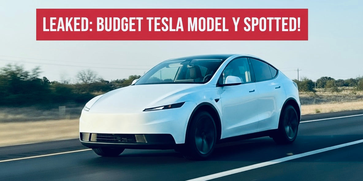 Tesla’s “Affordable” Model Y Prototype Spotted With Stripped-Down Features