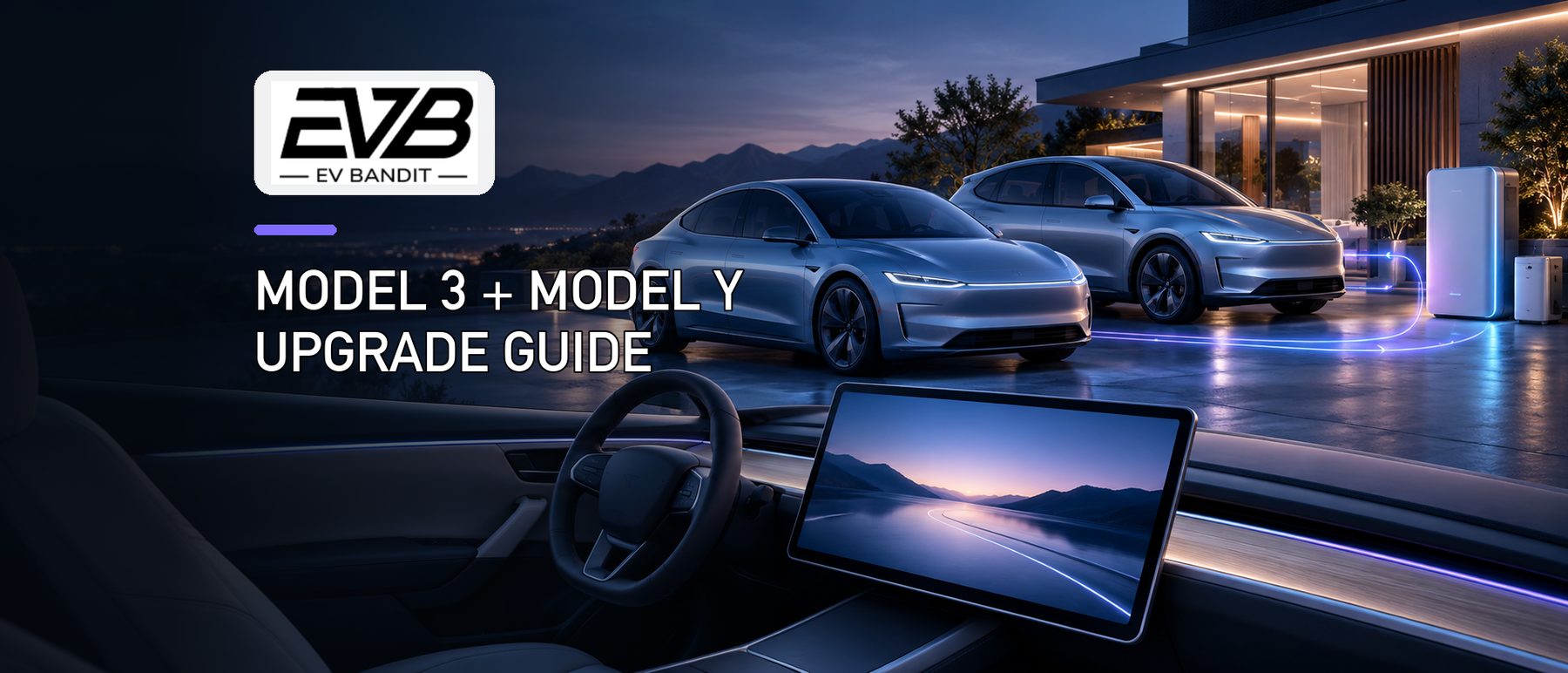 EV Bandit guide to Model 3 and Model Y screen, Power Share, and interior upgrades
