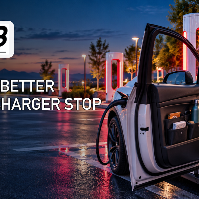 EV Bandit guide to organizing and packing for a more comfortable Tesla Supercharger stop