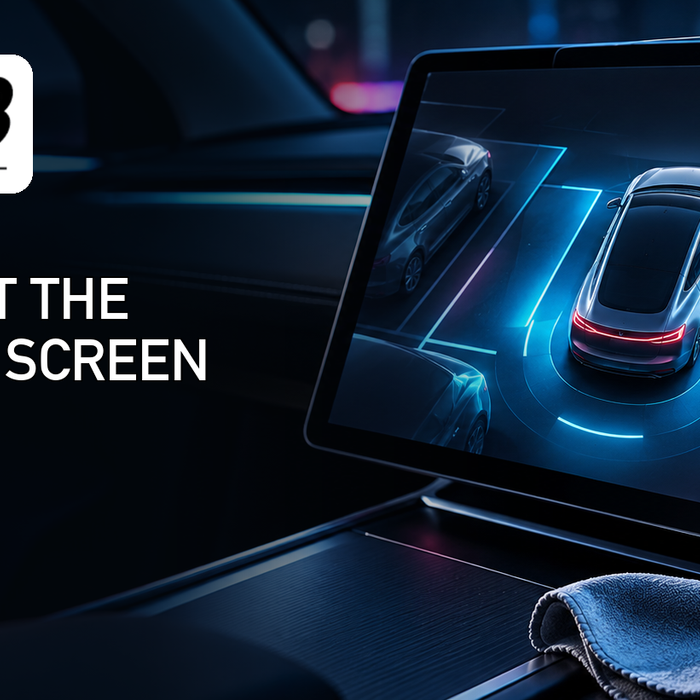EV Bandit guide to protecting the Tesla center touchscreen after the enhanced vehicle-visual update