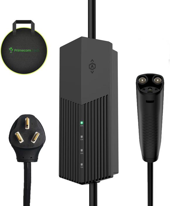 Level 2 Tesla NACS EV Charger with NEMA 10-50P plug