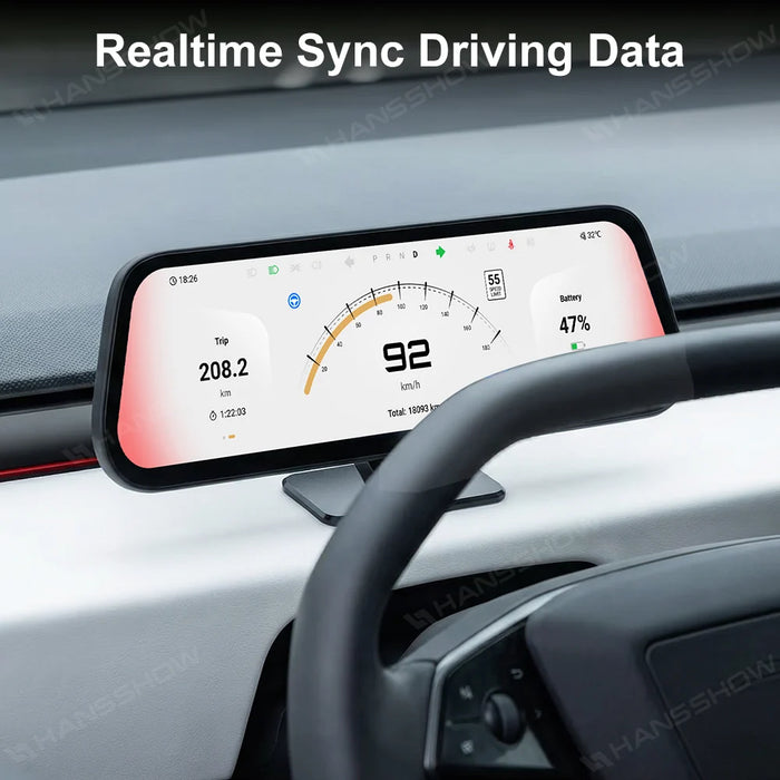 Cybertruck 9.6 inch Heads Up Display with Wireless CarPlay | No Disassembly Install for Tesla Cybertruck (2024+)
