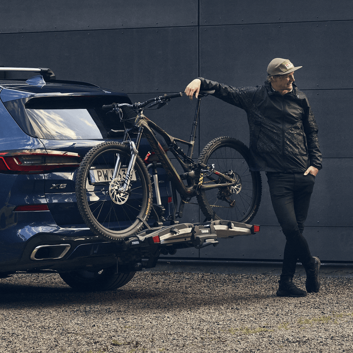 Thule EasyFold XT 2 mounted on a car