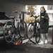 Loading a bike onto the Thule Epos with the ramp accessory