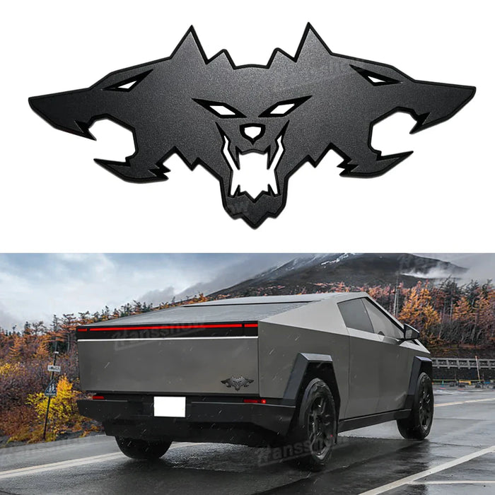 Exclusive Tailgate Graffiti Cyberbeast Decal Sticker Aluminum Alloy Texture Vinyl for Tesla Cybertruck