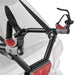 Compact 1-bike trunk rack side view