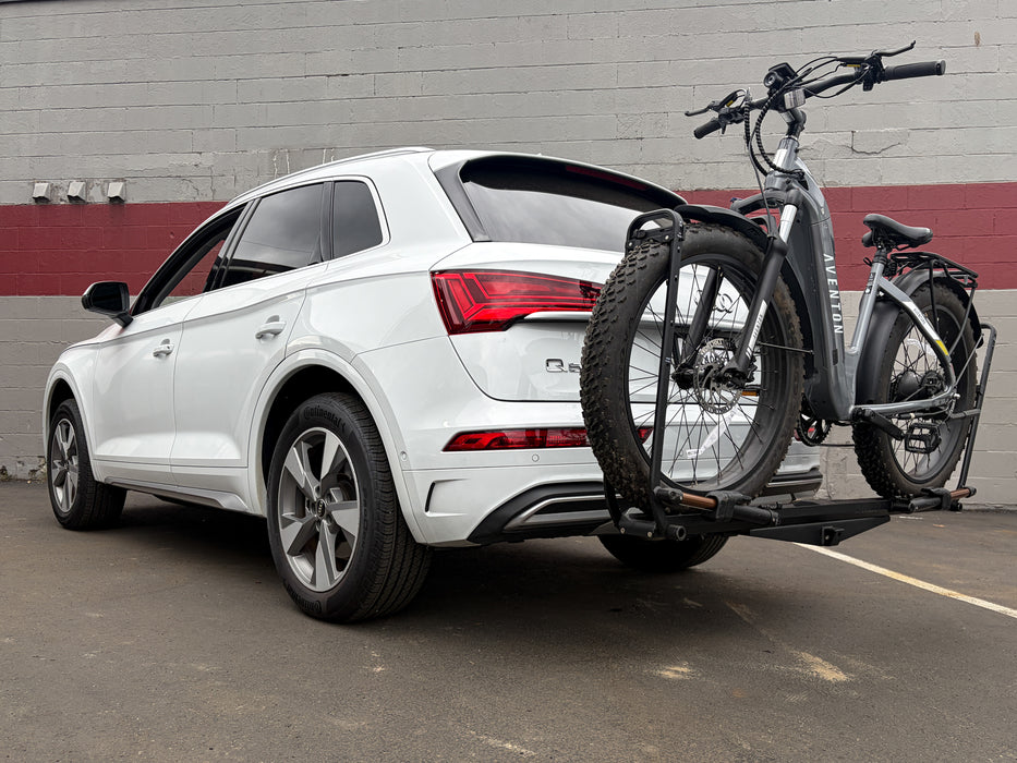 Torklift EcoHitch X7397 hidden trailer hitch installed on a 2018-2024 Audi Q5