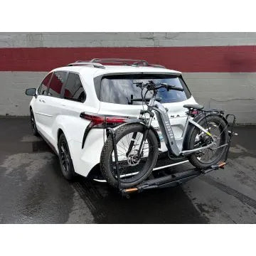 Stainless Steel EcoHitch X7422S hidden trailer hitch installed on Toyota Sienna