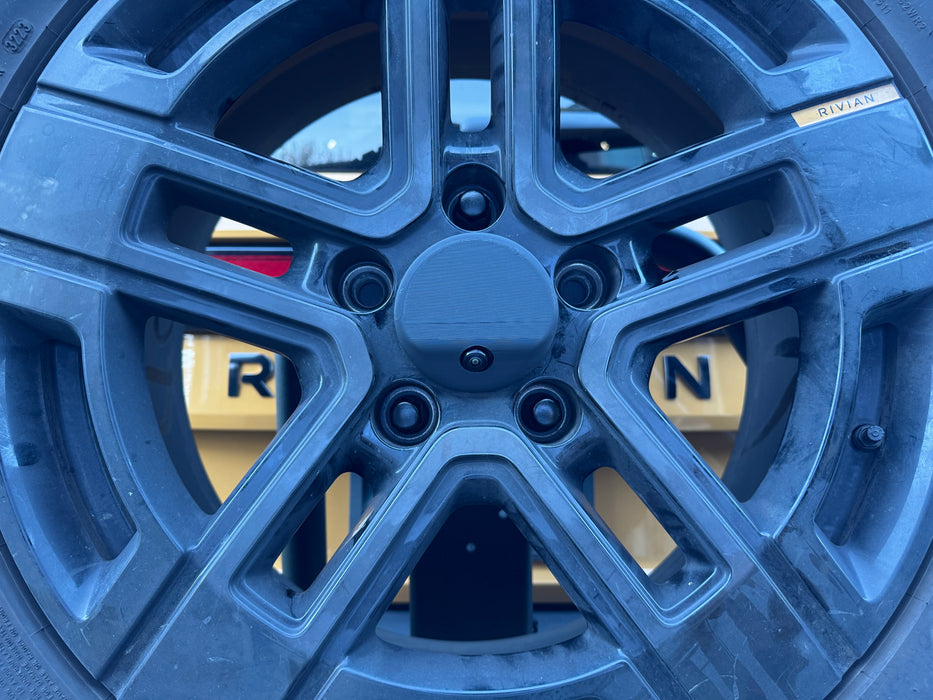 Rivian Rear Camera Relocation Kit - Spare Wheel Center Cap