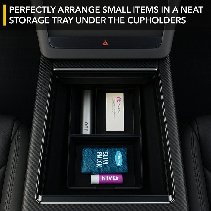 Lower Center Console Organizer | Tesla Model S / Tesla Model X 2021-2026