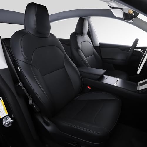 SUIYIO Custom Fit Nappa Leather Seat Covers for 2025-2026 Tesla Model Y Juniper 5-Seater