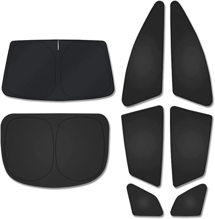 Full Set 8 Pieces Compatible with Tesla Model S Sunshade Protection (All Windows) | Tesla Model S (2012-2023)