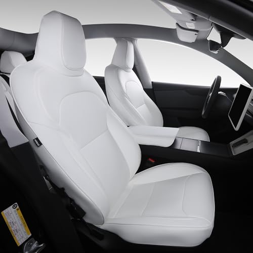 SUIYIO Custom Fit Nappa Leather Seat Covers for 2025-2026 Tesla Model Y Juniper 5-Seater