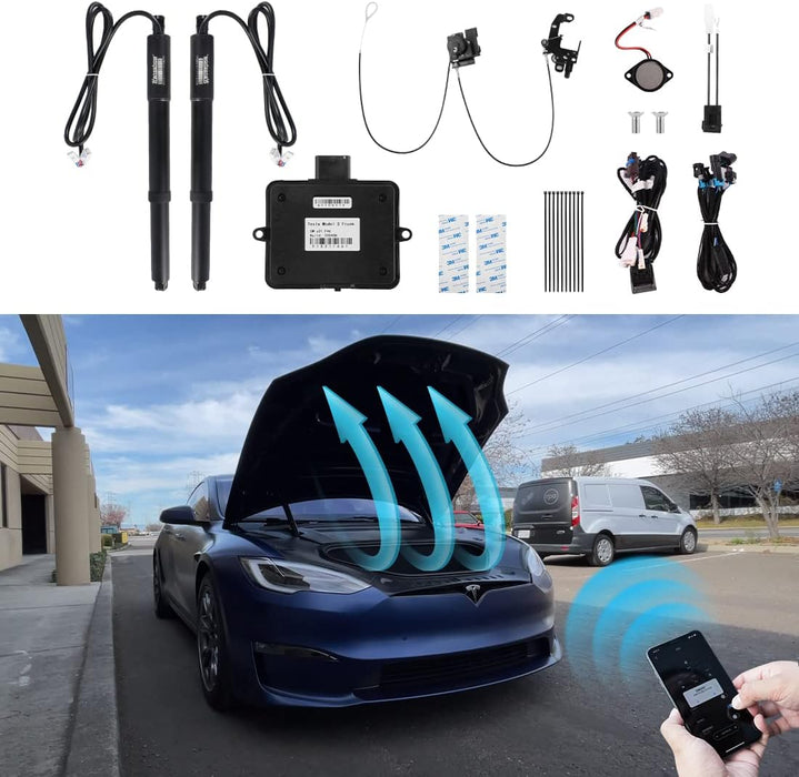 Tesla Model S Power Frunk Opener Kit | Hands-Free Electric Front Trunk Lift | Fits 2012-2026