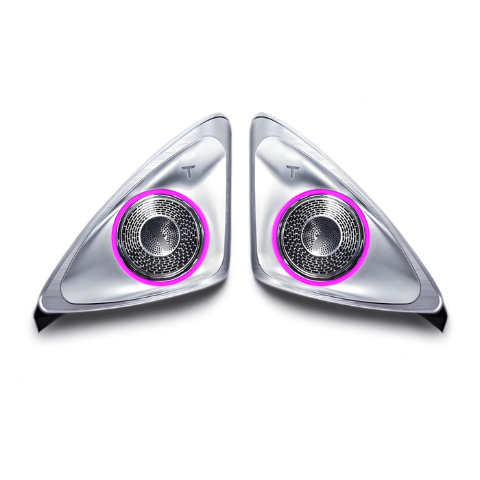 TESERY 4D Rotating LED Ambient Tweeter Speakers for Model Y Juniper / Model 3 Highland