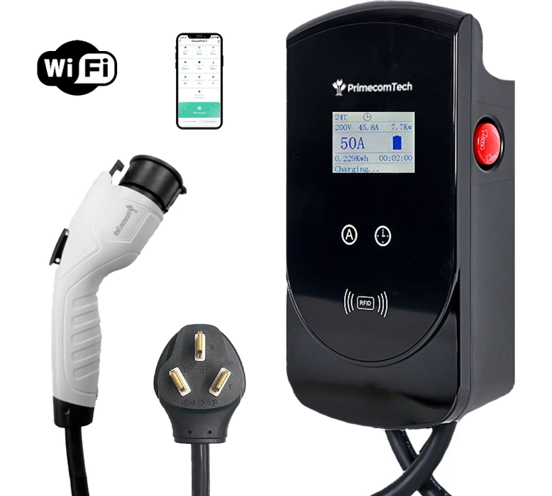Primecom 50 Amp 12kW Level 2 Electric Vehicle (EV) Charger