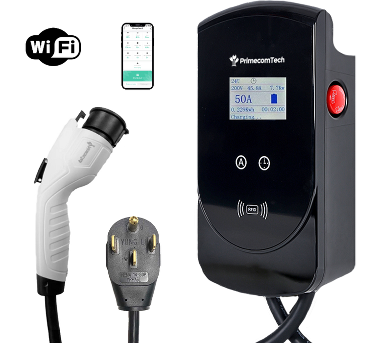 Primecom 50 Amp 12kW Level 2 Electric Vehicle (EV) Charger