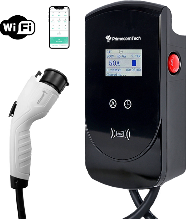 Primecom 50 Amp 12kW Level 2 Electric Vehicle (EV) Charger