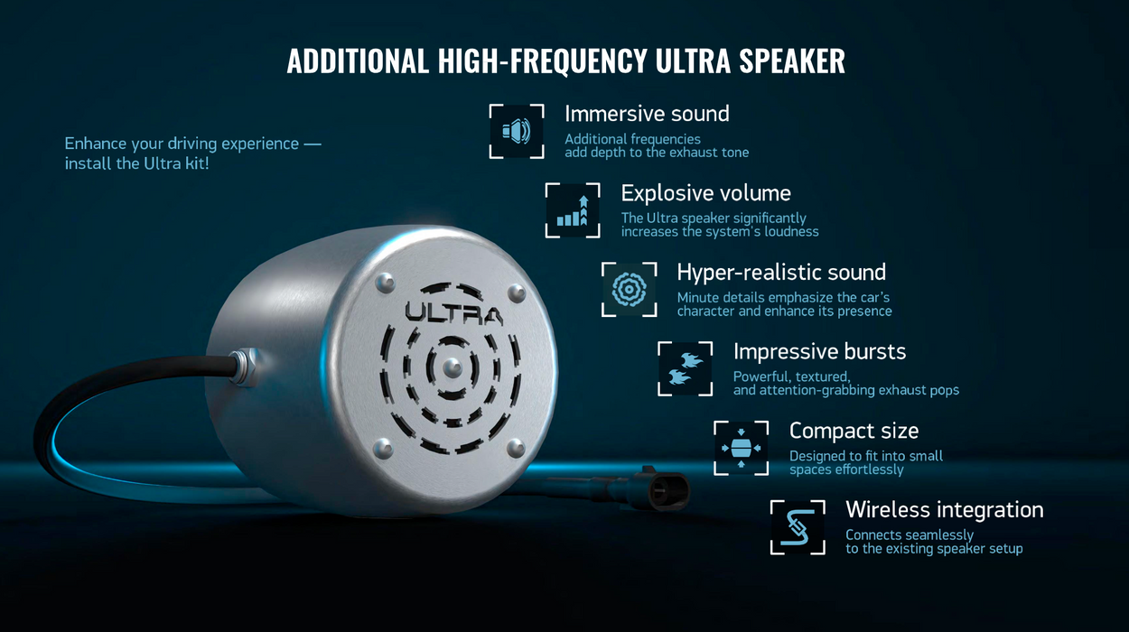 Terminator Active Exhaust System for Tesla | Universal Fit, App Controlled