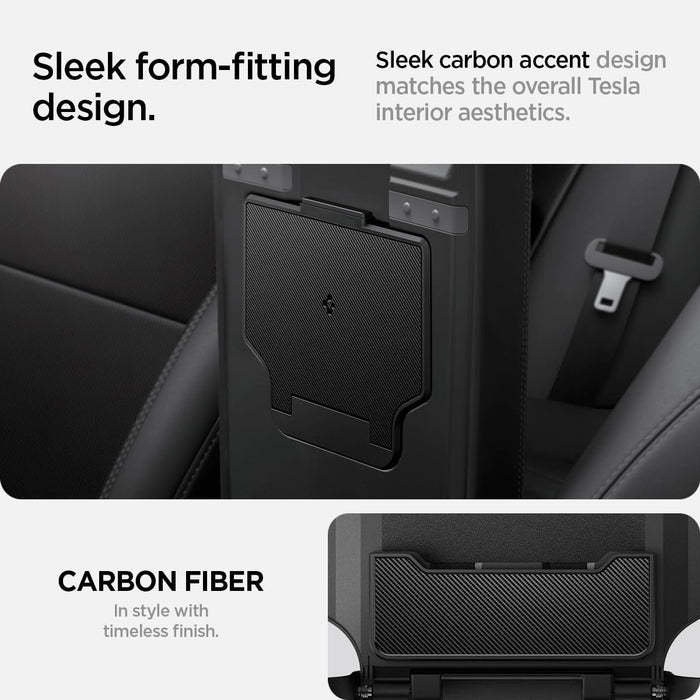 Center Console Organizer [Non-Slide] Carbon Edition for Tesla Model 3 Highland 2024-2025 Refresh