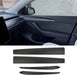 Dashboard cover and door trim set for Tesla Model Y and Model 3