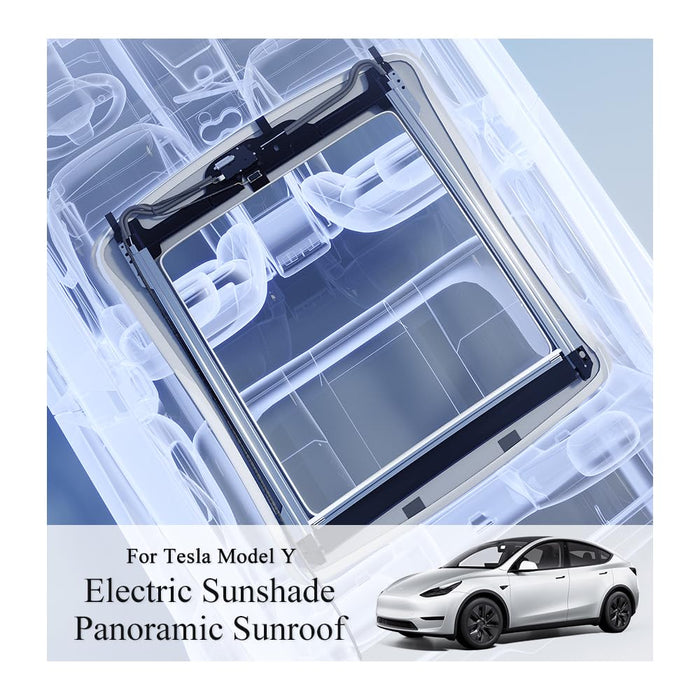 Motorized Retractable Sunshade Roof for Heat Insulation | Tesla Model Y 2020-2024