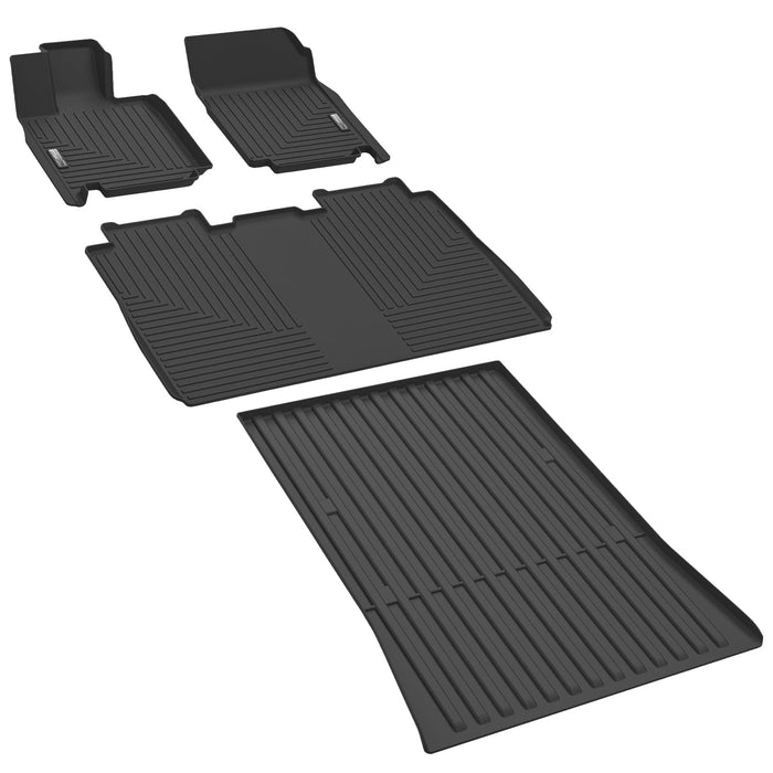 Tesla Cybertruck 2024 Floor Mats - TPE All-Weather Set for Front, Rear, Cargo, & Truck Bed