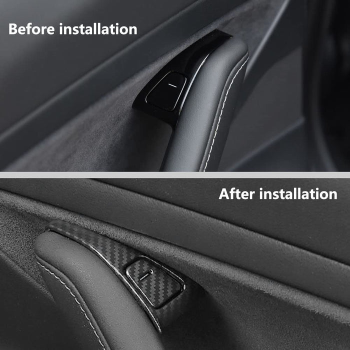 Carbon fiber look window switch panel cover for Tesla Model 3 and Model Y