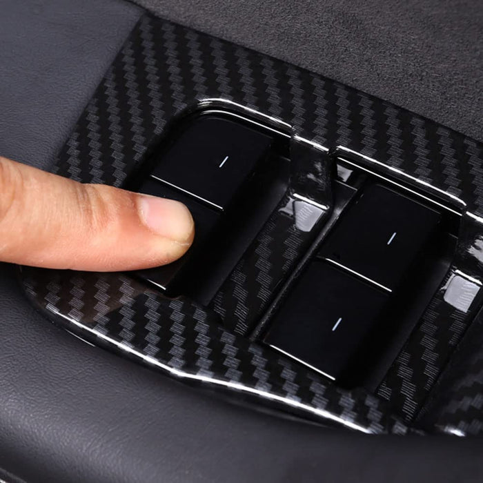 Carbon fiber look window switch panel cover for Tesla Model 3 and Model Y