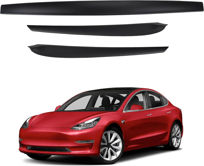 Dashboard cover and door trim set for Tesla Model Y and Model 3