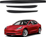 Dashboard cover and door trim set for Tesla Model Y and Model 3