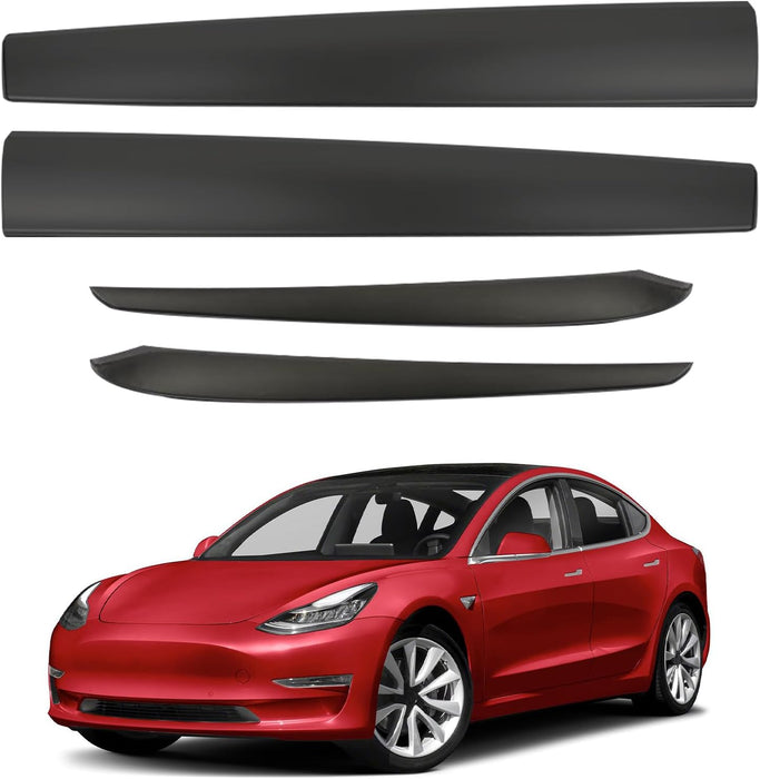 Dashboard cover and door trim set for Tesla Model Y and Model 3