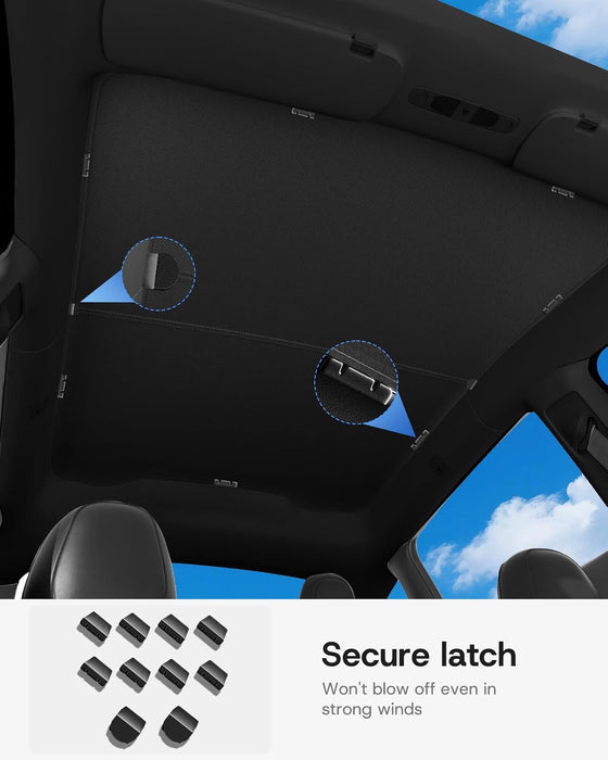 Graphene Glass Roof Sunshades (2 pcs) | Tesla Model Y Juniper (2025-2026)