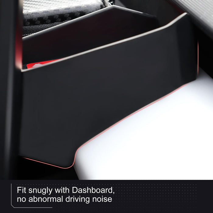 Tesla Cybertruck 2024 Center Console Organizer - Behind Screen Storage Box & Hidden Dashboard Tray (ABS)