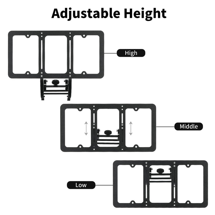 Tesla Model 3 Highland 2024 Lockable Front License Plate Holder - Height-Adjustable, No-Drill, Anti-Theft