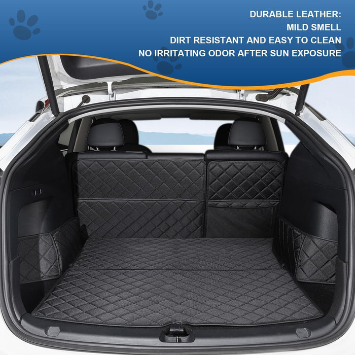 Tesla Model Y Juniper Trunk Mat 2025-2026 & 2019-2024 | Waterproof All-Weather Cargo Liner & Dog Seat Cover