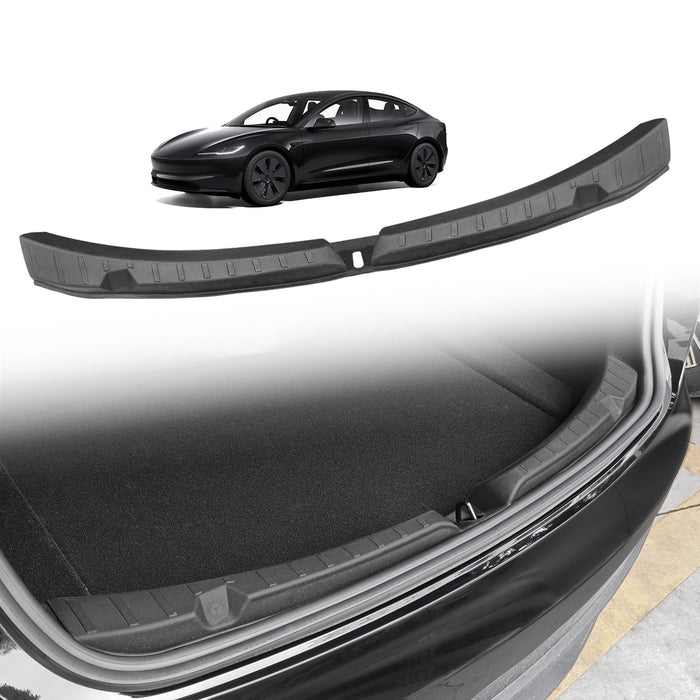 Tesla Cybertruck 2023-2025 Rear Bumper Tailgate Protector - TPE Truck Bed Step Trim Cover