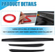 Dashboard cover and door trim set for Tesla Model Y and Model 3