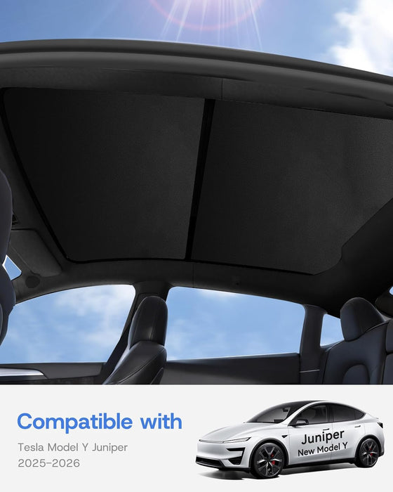 Graphene Glass Roof Sunshades (2 pcs) | Tesla Model Y Juniper (2025-2026)
