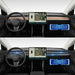 Dashboard cover and door trim set for Tesla Model Y and Model 3