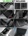 Foronetry 10-Piece Center Console Organizer for 2025-2026 Tesla Model Y Juniper Premium & Performance Black