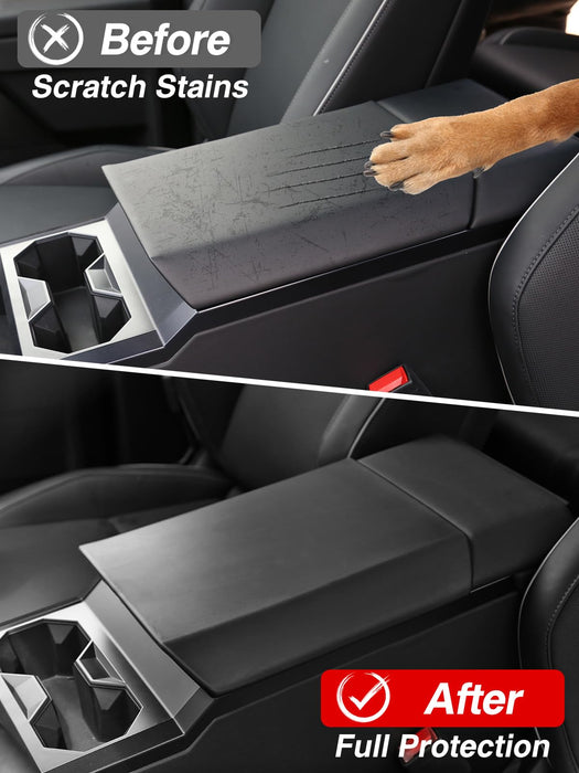 Tesla Cybertruck 2024-2025 Center Console Armrest Cover - TPE Scratch-Resistant Protector