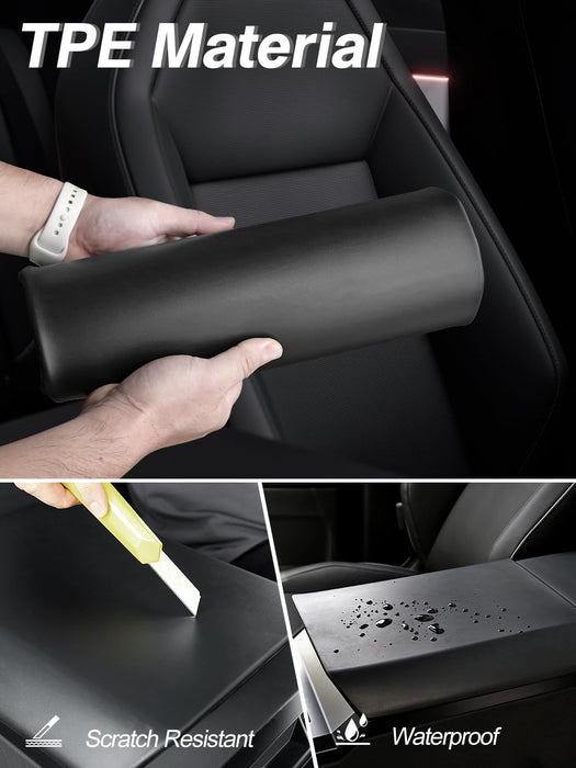 Tesla Cybertruck 2024-2025 Center Console Armrest Cover - TPE Scratch-Resistant Protector