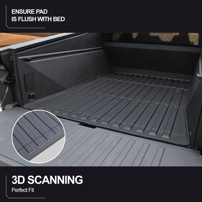 Tesla Cybertruck 2023-2025 Truck Bed Mat Set - Cargo Liner, Frunk Mat & Rear Sub Trunk Mat