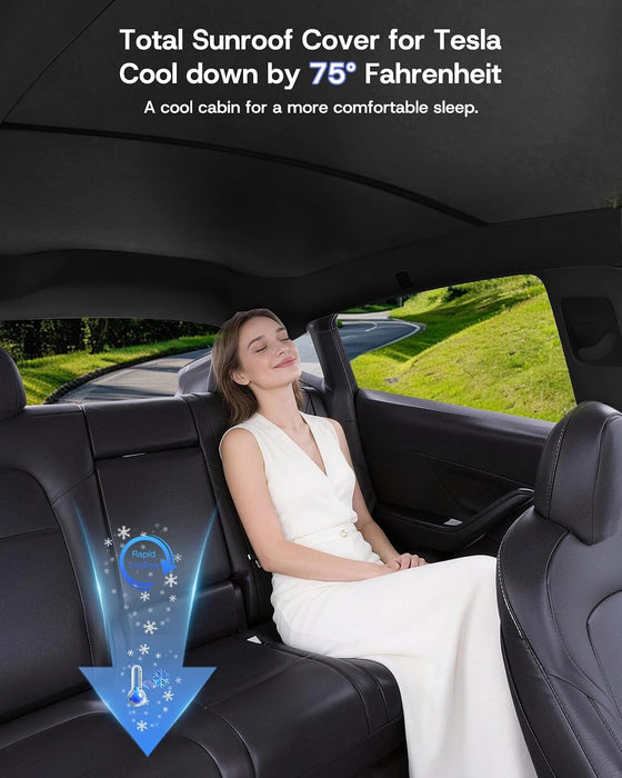 Graphene Glass Roof Sunshades (2 pcs) | Tesla Model Y Juniper (2025-2026)